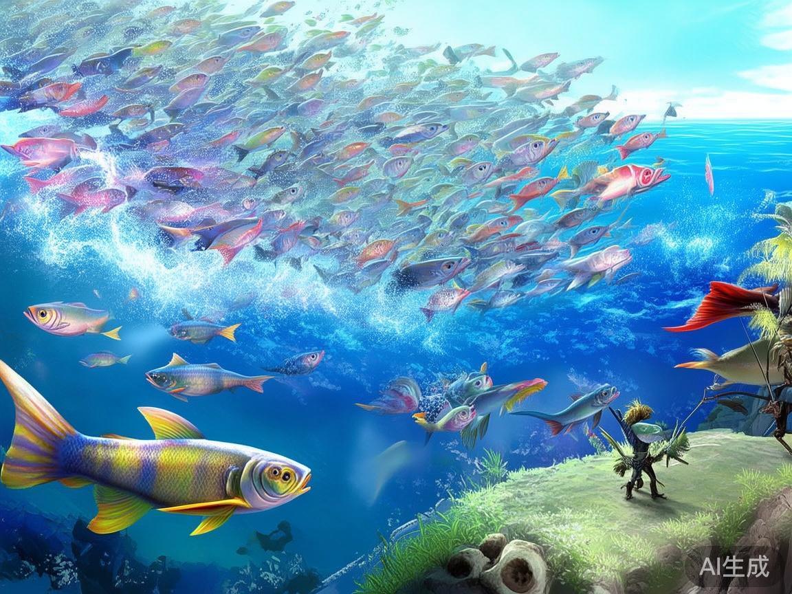 2.&nbsp;关注鱼潮和特殊鱼
每当大批鱼潮出现时，是获